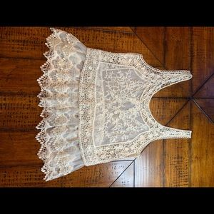 Beautiful Lace See-Through Tank from Express
